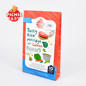 PicnicBaby Food Tasty Rice Porridge with Salmon 10months+ Halal Certified