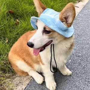 CHICNOOK ผ้าฝ้าย หมวกกันแดดแมว พร้อมรูหู ขนาด S/M/L หมวกชาวประมงสุนัข หมวกกันแดดฤดูร้อน ระบายอากาศได้ดี หมวกสัตว์เลี้ยง สำหรับแมวขนาดเล็กและกลาง