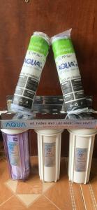 BỘ LỌC THÔ 3 CỐC 10 inch AQUA (tặng thêm 2 lõi 1).
