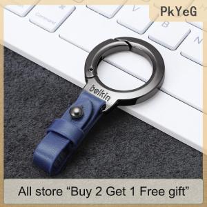 [COD] PkYeG Tool Personalized Anti Loss Key Pendant Leather Keychain Car Key Holder Portable Carabiner Waist Belt Buckle Durable Key Ring For Men
