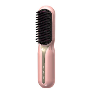 Wireless Hair Straightener Brush Negative Ion Electric Hair Straightening Comb Curling Iron Long-lasting Rechargeable