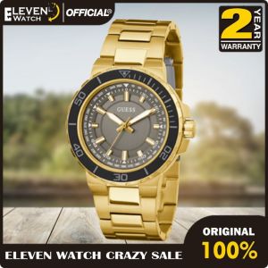 [Promo] Jam Tangan Pria Guess GW0426G2 Track Gunmetal Dial Gold Stainless Steel Strap Original Garansi 2 Tahun [✔COD][100% Authentic]