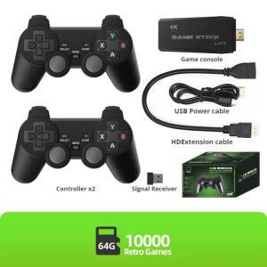 TV98 M8 Video Game Consoles 4K 2.4G Double Wireless 10000 Games 64G Retro Classic Gaming Gamepads TV Family Controller For PS1/GBA/MD