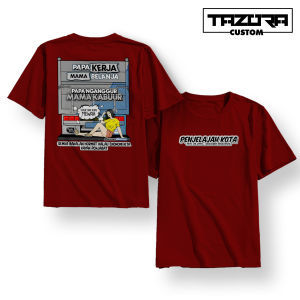 Kaos PENJELAJAH KOTA Special Edition / Kaos Kata Kata / Kaos Driver Sopir / Kaos Keren / Kaos Distro Premium / Kaos Pekerja Keras COD