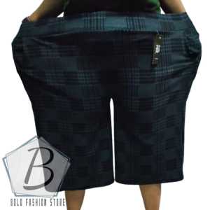 4XL | Kulot Pendek Motif Kotak Super Jumbo Terbaru | Celana Chinos Pria dan Wanita Dewasa Ukuran Super Besar Muat BB 100kg | Super Big Size Chinos Pants