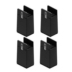 BLACKON 4Pcs Adjustable Mute Wear-resistant Anti-Slip Waterproof With Screw Clamp Chair Feet Riser Table Leg Pad Furniture Risers