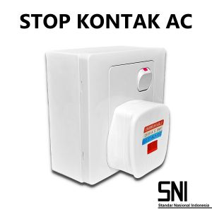 Stop Kontak AC Panasonic Broco Schneider Outbow Universal Led Set SNI