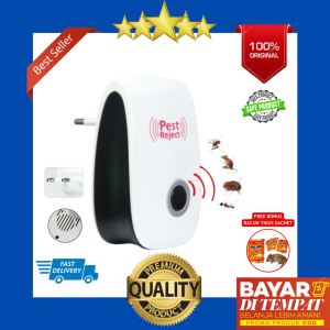 TERLARIS! Alat Pengusir Nyamuk Tikus Kecoa Lalat Serangga Semut Hama Pest Reject Repellent Perangkap Jebakan Ultrasonik Ultrasonic Alat Penangkal Nyamuk Listrik Elektrik Otomatis Ruangan Ampuh Tanpa Asap Aman Untuk Bayi Alat Mencegah Pembasmi Nyamuk Ajaib