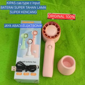 H93 Kipas Angin mini ORI 100% FAN Portabel Kapasitas 2000 mAh baterai charger Daya tahan baterai sekitar 5 jam portable Design premium 3 tingkatan kencang standing handphone Kabel charger Desk Fan kecepatan kompak fungsional sejuk arah aliran Ukuran balin