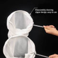 1Set Saringan Kain Kopi Kain Saringan Teh Kain Stainless Steel Cloth Filter Saringan Thai Tea 18.5cm. 