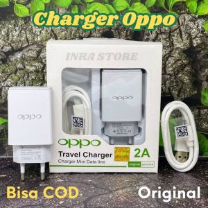 Charger OPPO ORIGINAL Untuk Semua Tipe Micro USB Charger OPPO F1 F1S F3 F5 F9 A12 A37 A35 A39 A57 A71 A3S A5S R5 NEO 7 A1K A12 A15 A15S Casan OPPO ORI Fast Charging Cepat Penuh 2A | INRA Store