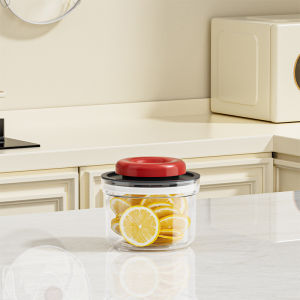 Vacuum Sealed Airtight Container Moisture Proof Press Lock Jar Grain Dry Food Storage Rice Beans Pasta Kitchen Pantry Organizer