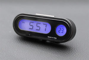 Termometer mobil/termometer mobil dashboard/led menyala backlight biru dengan termometer untuk