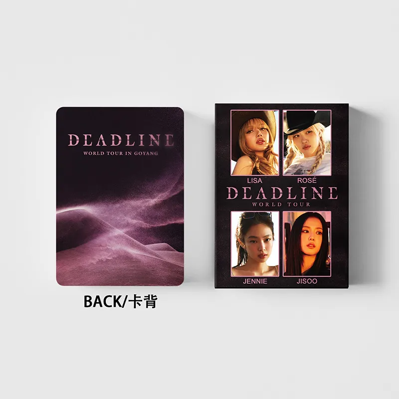 55pcs/box BLACKPINK Photocard DEADLINE Album KPOP LOMO Card
