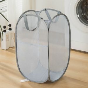 Giỏ Đựng Đồ Giặt Thoáng Khí Có Thể Gấp Lại Tiết Kiệm Chỗ Để Sức Chứa Lớn Có Quai Xách Tiện Lợi Bảo Quản Vệ Sinh