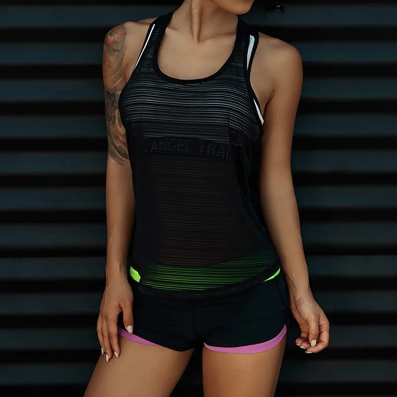 Women Sport Tank Tops For Gym Vest Top Fitness Sleeveless T Shirt Sports  Wear Yoga Tank Top Clothes Gym Vest Running Workout