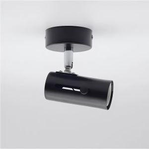 KAP FITTING LAMPU PLAFON TEMPEL HITAM PUTIH SPOTLIGHT HIAS SOROT 6WATT E27 HOLAGEN AESTETIK DEKOR