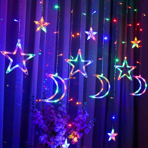 Led star lights curtain lights waterfall lights flashing lights string lights all over the sky outdoor girls room decoration lights
