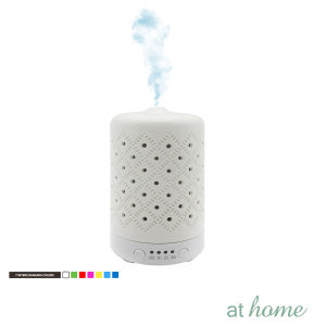 At Home Grendha Nordic Ultrasonic Ceramic Diffuser Humidifier with Timer Interchanging Color