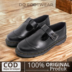 DQ FOOTWEAR - Sepatu Formal Pria Kerja Kantor Casual Pantofel Kulit Sintetis Jow Series Pain Full Black