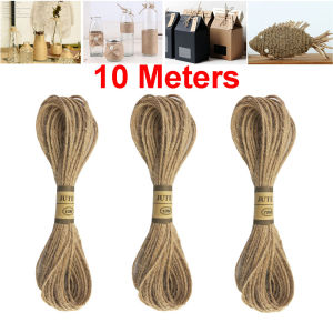 [พร้อมส่ง]2 มม. 3 หุ้น 10 เมตร เชือกป่าน สําหรับตกแต่งกระดาษคราฟท์ DIY