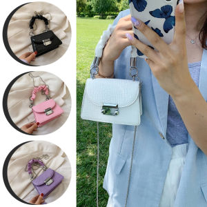 BAGOO Túi Đeo Vai Nữ Da PU Họa Tiết Cá Sấu Thời Trang Mới Nhất 2020 Túi Tote Xếp Li Màu Trơn Túi Xách Túi Đeo Chéo Dây Xích Mini Túi Đeo Chéo Nữ