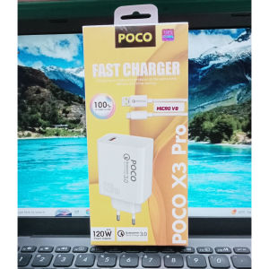 Charger For Poco X3 Pro 120W Power Adapter Quick Charger Fast Charging