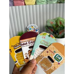 PAKET 10O PCS AMPLOP LEBARAN MEDIUM MOTIF KUE TOPLES IDUL FITRI VIRAL 2025