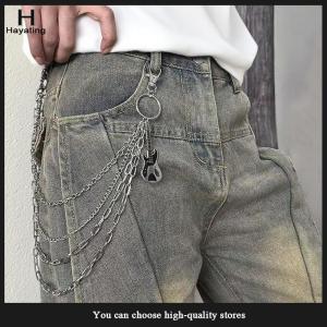Hayating Multilayer Metal Guitar Pendant Pant Chain Hip Hop Waist Keychain Jeans Chain Women Trendy Jewelry Accessories Gifts