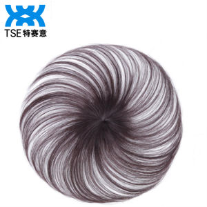 TSE Real Hair Wig Piece For Women Real Hair Made Top Hair Replacement Block Covering White Hair Solve Hair Scarce issue RW68