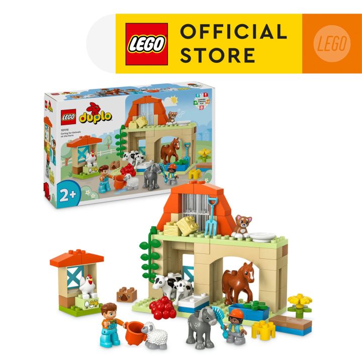 LEGO DUPLO Town 10416 Caring for Animals at the Farm Building Set Toys 74 Pieces Lazada Singapore