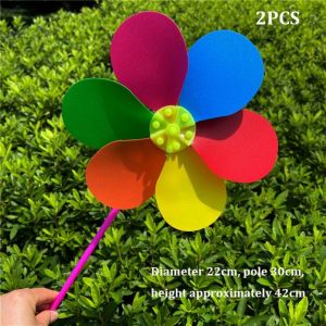 NALANILI Côn trùng hoạt hình Cối xay gió sequin truyền thống Bướm Ong Chuồn chuồn Đa phong cách Cây hoa đứng chong chóng lớn cối xay gió PVC Cối xay gió cầm tay Trang trí tiệc ngoài trời
