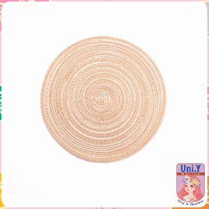 Uni.Y แผ่นรองจาน ที่รองจานอเนกประสงค์ ทรงกลม ทนความร้อน ที่รองจานสไตล์ญี่ปุ่น กันลื่น ทำความสะอาดง่าย เหมาะกับการใช้งานในครัวลายหรู