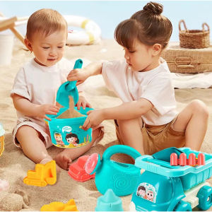 WEIHUIMEI 18PCS ของเล่นที่ตักทราย ชุดตักทราย ชุดเล่นทราย ของเล่นชายหาด ของเล่น ของเล่น เด็ก