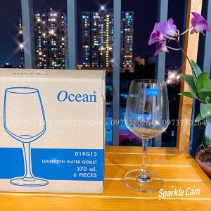 Bộ 6 Ly rượu vang Ocean dung tích 370mL -  Lexington Water Goblet