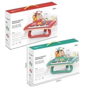 [AFive] Piano Extra Lampu Disko Berputar | Mainan Piano Musik Anak Laki Laki Perempuan | Hadiah Ultah