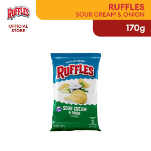 Ruffles Sour Cream & Onion 170g / Ruffles Kerepek Kentang Krim Masam & Bawang 170g