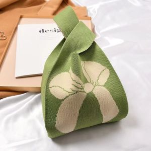 Tas Tangan Knot Bag Korean Fashion Knot Bag Bahan Rajut Style Knitted Bag