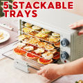 【2 Year Warranty】Food Dehydrator Machine Maker Dried Food Dehydrating Preserver Machine Fruit Meat Vegetables Herb Pet Food Dryer Dog Cat Treats Adjustable Timer Temperature Control w/ Powerful Drying Capacity 10 L 5 Trays COD. 