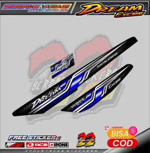 STRIPING VARIASI HONDA DREAM EXCES / STICKER LIST MOTOR HONDA DREAM EXCES