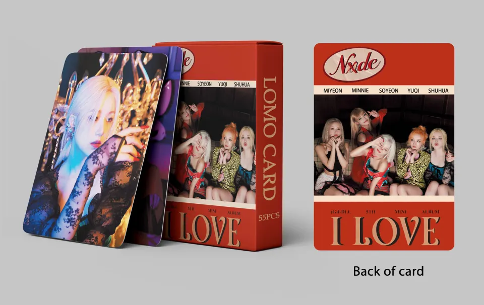 55pcs/Set Kpop MONSTA X lomo cards SHAPE of LOVE photo cards OH MY GIRL  REAL LOVE lomo cards