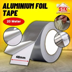SYK Aluminium Foil Waterproof Tape Leaking (48mmx20meter) DIY Tools Adhesive Tape Singki Pipe Bocor Repair