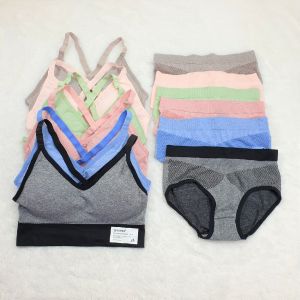 Setelan Sport Bra Wanita Terbaru Set Pakaian Dalam 9038-2