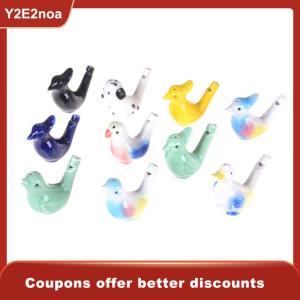 【Y2E2noa】 Ceramic Bird Whistle Vintage Style Water Warbler Novelty Child