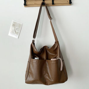 หนังนุ่ม กระเป๋าสะพายข้างลําลอง กระเป๋าโท้ต ผู้หญิงแพ็คเกจ