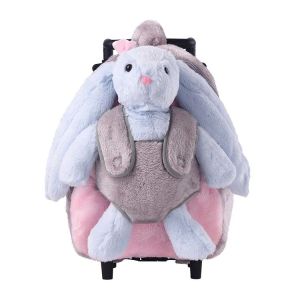 Funday Backpack - Adorable Bunny  Bunny Backpack  Bunny Trolley  Bunny Stuffed Toy