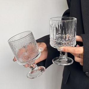 ภาชนะแก้ว ประสบการณ์การมองเห็นที่เป็นเอกลักษณ์ ดอกทานตะวันแกะสลัก ถ้วยสูง ปลอดภัยและสะดวกสบาย