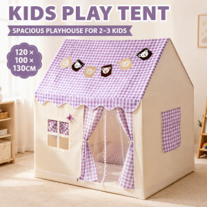Kids Play Tent Indoor Playhouse for Boys Girls Princess Castle Large Children Tent with Windows