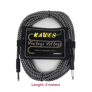Fender/KAWES Guitar Cable Bass Electric Box Audio Cable Noise Reduction Line Color Braided Shielded Wire GuitarCord 3 & 6 & 10 Meters