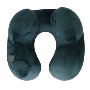 หมอนรองคอรูปตัว U หมอนรองคอเป่าลมพกพาสำหรับเดินทาง หมอนรองคอเป่าลมแบบพกพาที่ถอดทำความสะอาดได้